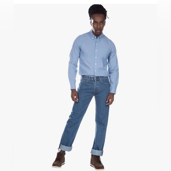 Levi's Men's 505 Regular Fit Jeans 36x30 - Picture 3 of 13